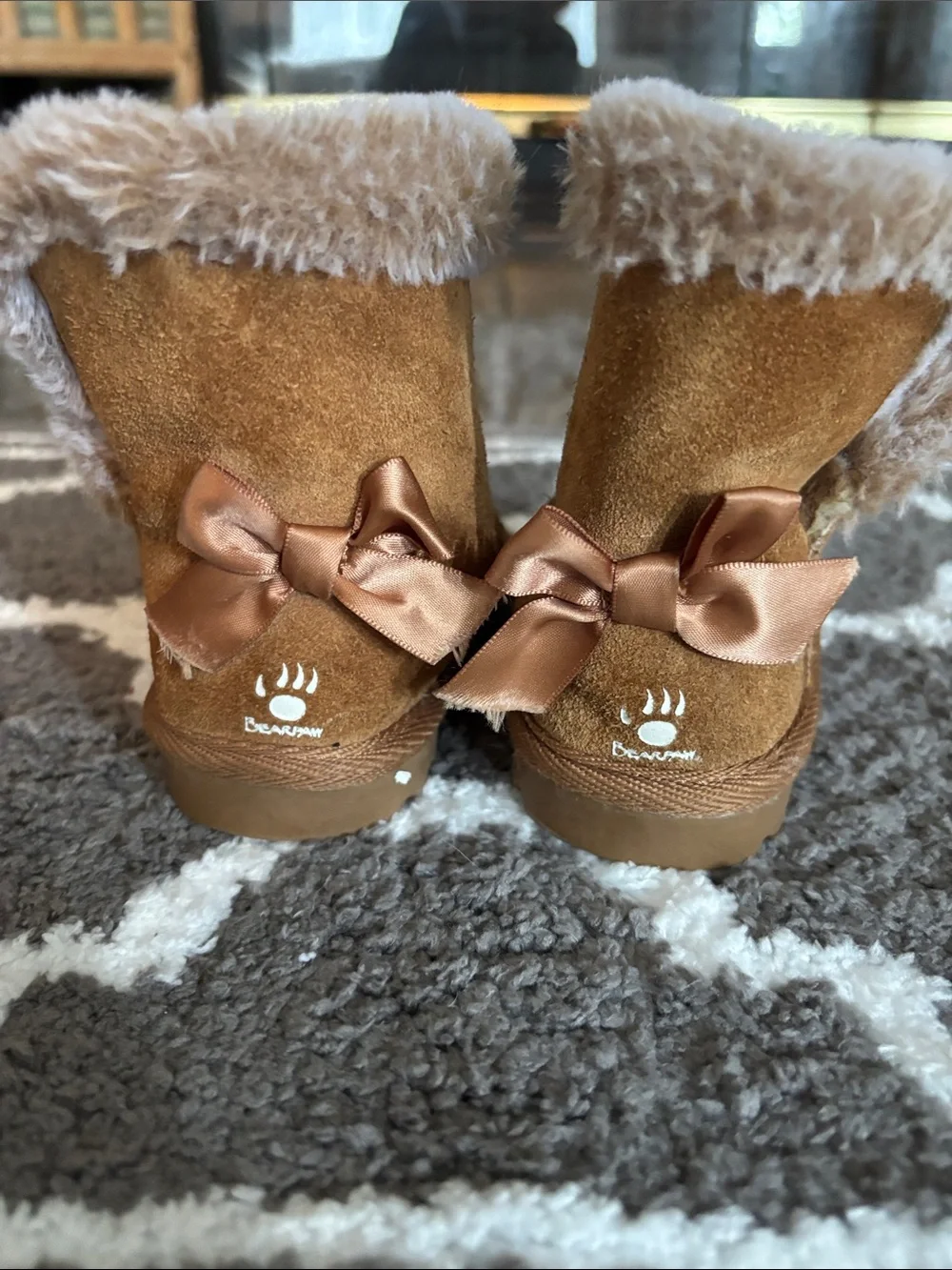 BearPaw Faux-Fur Lined Boot in Light Brown